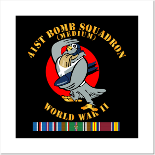 41st Bombardment Squadron - WWII w EUR SVC Posters and Art